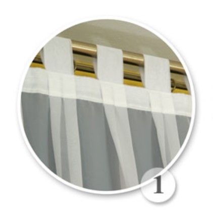 Firana gotowa na szelkach