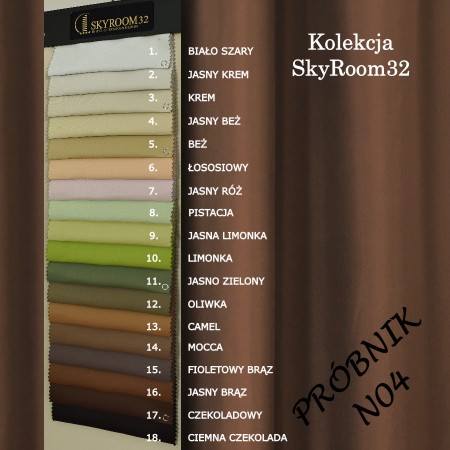 Wzornik tkanin blackout na zasłony.