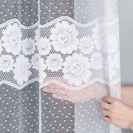 Firanka żakardowa biała