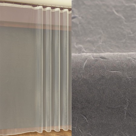 Woal kreszowany kremowy