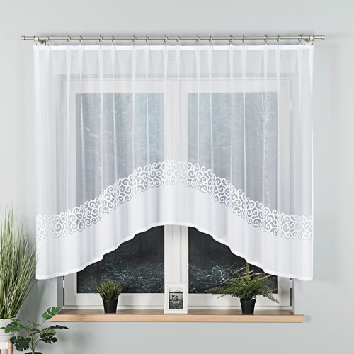 Przejdź do produktu Firanka gotowa w kolorze białym DANIELA rozmiar 300x140 cm 017788