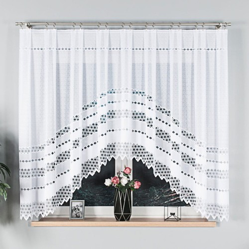 Przejdź do produktu Firanka żakardowa gotowa FILOMENA rozmiar 340x170 cm 018669