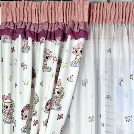 Zaslony dzieciece dla dziewczynki 60x165 cm