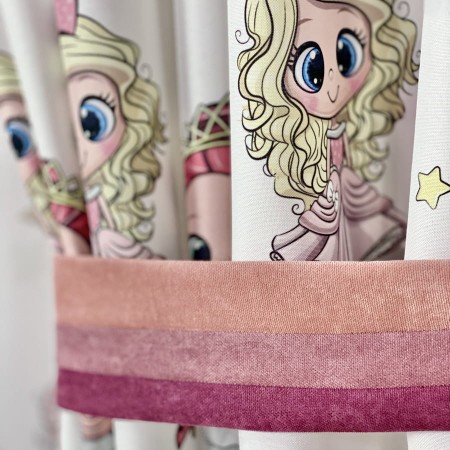 Komplet zaslon z firana do pokoju dzieciecego