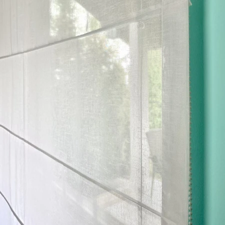 Roleta rzymska biala firanowa