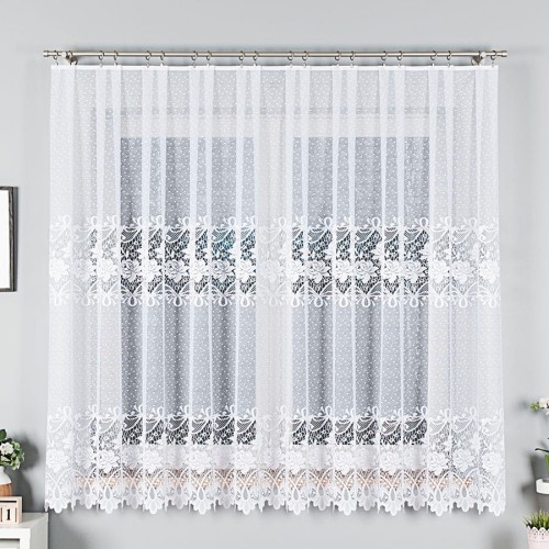 Przejdź do produktu Firana żakardowa ze wzorem do pokoju wysokość 180 cm 017480