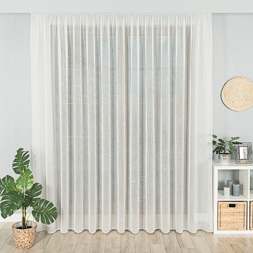 Przejdź do produktu Firanka fantazyjna z ołowianką, wysokość 310cm, kolor 001 biały ze srebrną nitką 001392/OLO/001/000310/1