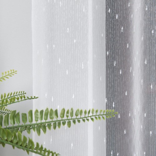 Przejdź do produktu Firanka gotowa biała wzór deszczyk 400x250 cm MAG611. Na wymiar