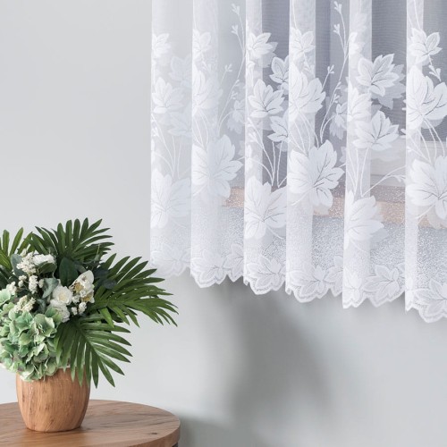 Przejdź do produktu Firanka gotowa na taśmie ze wzorem po całości 500x180 cm MAG616. Na wymiar