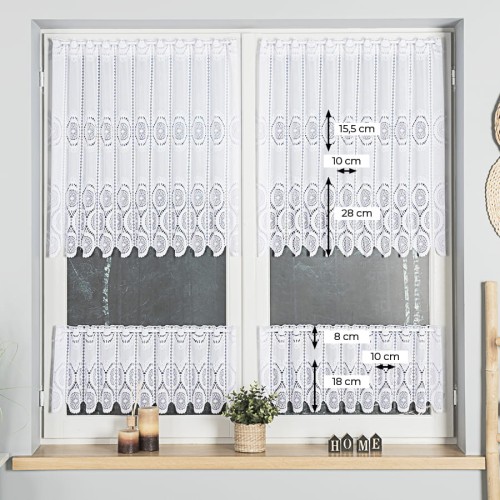 Przejdź do produktu Zazdrostka żakardowa panelowa, wysokość 40cm, kolor 001 biały 018535/000/001/000040/1