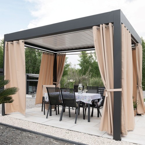 Przejdź do produktu Zasłona gotowa na taras kolor nude rozmiar 140x250 cm GARDENIA