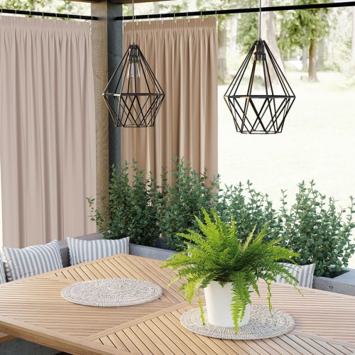 Przejdź do produktu Zasłona ogrodowa na taśmie kolor nude rozmiar 140x220 cm GARDENIA