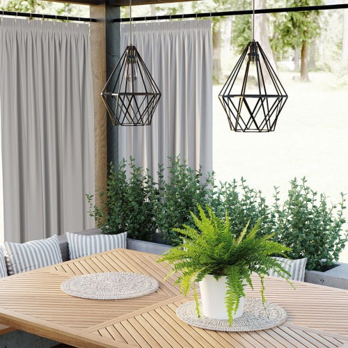 Przejdź do produktu Zasłona wodoodporna na taśmie kolor beżowo-szary rozmiar 140x220 cm GARDENIA