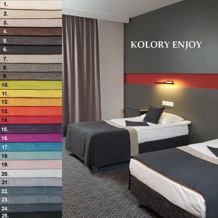 Pasaż, narzutka z próbnikiem Enjoy numeracja KOLORY ENJOY