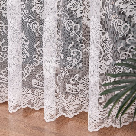 firanka zakardowa ze wzorem