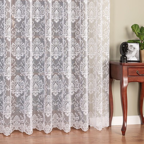 Przejdź do produktu Firanka żakardowa ze wzorem po całości wysokość 250 cm 022702 