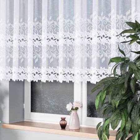 firanka dekoracyjna biala