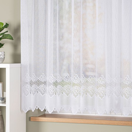 firanka biala ze wzorem