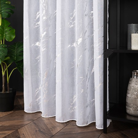 firanka z nadrukiem marmuru