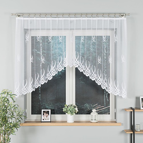 Przejdź do produktu Firanka żakardowa gotowa ze wzorem GOSIA romiar 250x120 cm 004017