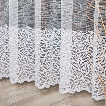 firanka dekoracyjna biala