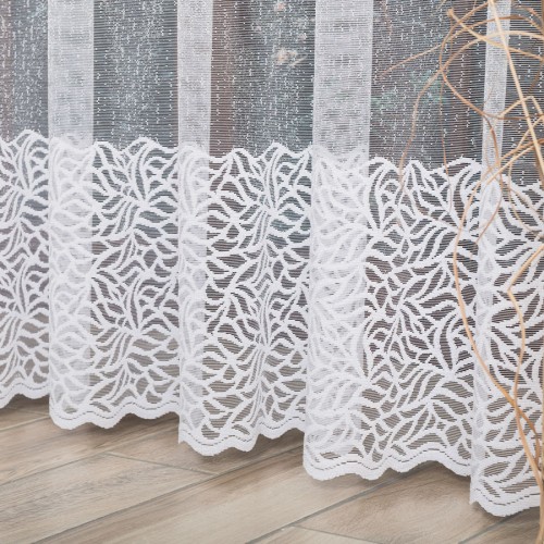 Przejdź do produktu Firanka żakardowa ze wzorem pasowym wysokość 250 cm 628149 