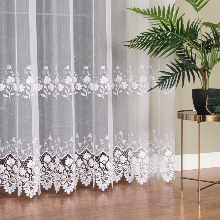 firanka haftowana do salonu