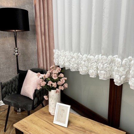 firanka biala do pokoju