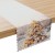 ZŁOTA CHOINKA Bieżnik NINA WODOODPORNA, 38x160cm, kolor 001 biało-złoty PBN368/KSP/C01/038160/1