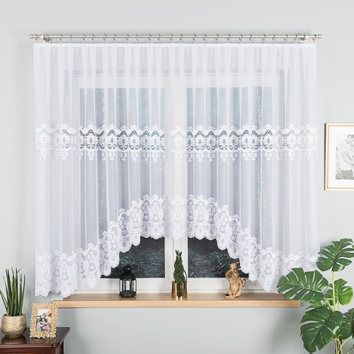 Przejdź do produktu Firanka żakardowa gotowa DARIA rozmiar 400x160 cm 018982