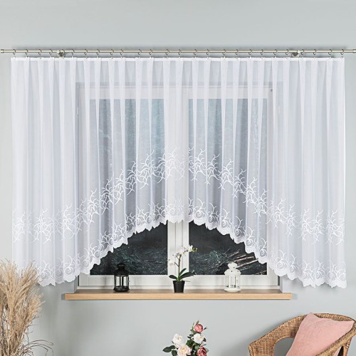 Przejdź do produktu Firanka żakardowa gotowa BAKARO rozmiar 520x160 cm 023297