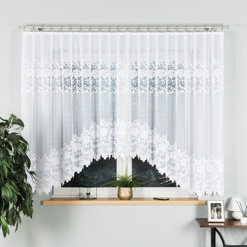 Przejdź do produktu Firanka żakardowa gotowa DEMETRIA rozmiar 400x160 cm 017480