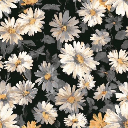 Przejdź do produktu Tkanina dekoracyjna blackoutowa z nadrukiem szerokość 145 cm STOKROTKI TESS 