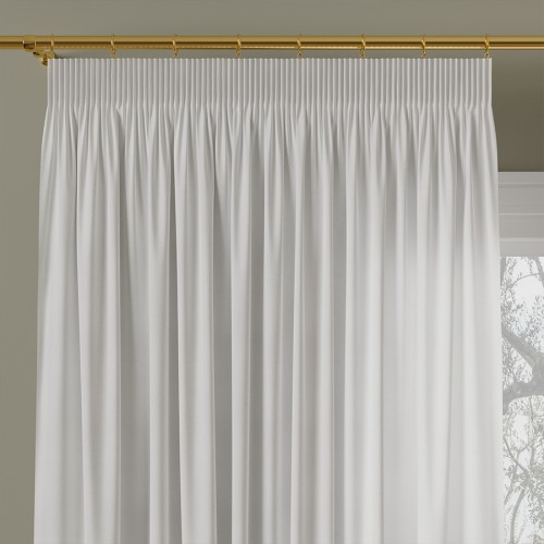 Przejdź do produktu Zasłona welurowa gotowa na taśmie biała 140x260 cm MILAS/050