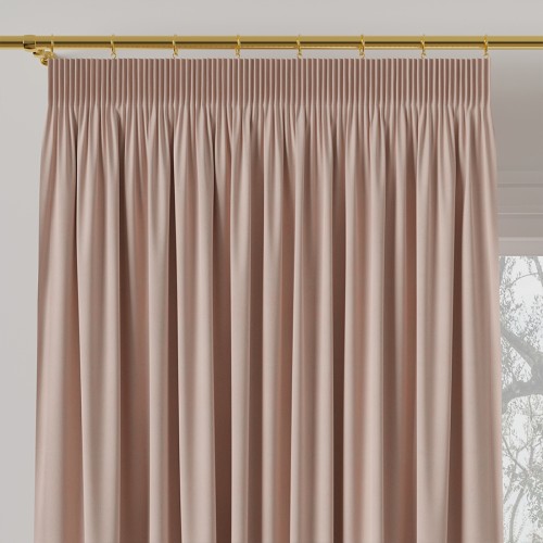 Przejdź do produktu Zasłona welurowa na taśmie pudrowa różowa 140x260 cm MILAS/018