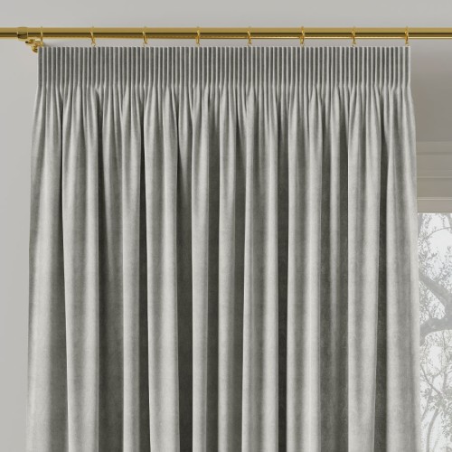 Przejdź do produktu Zasłona welurowa na taśmie beżowo-szara 140x260 cm MILAS/794