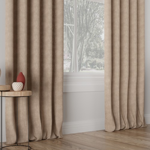 Przejdź do produktu Zasłona welurowa na taśmie kawowa 140x260 cm MILAS/006