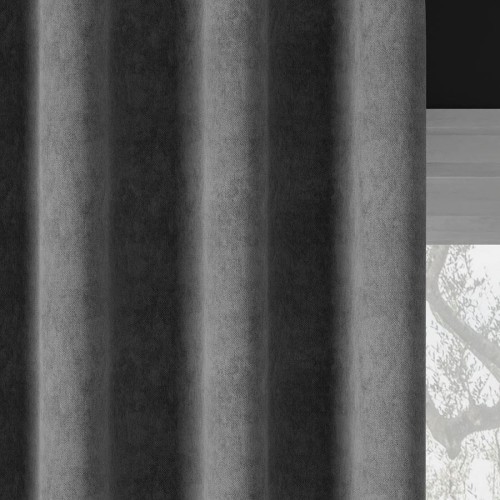Przejdź do produktu Zasłona welurowa gotowa na taśmie szara 140x260 cm MILAS/796