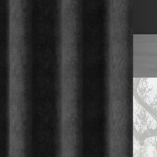 Przejdź do produktu Zasłona welurowa na taśmie ciepła grafitowa 140x260 cm MILAS/800