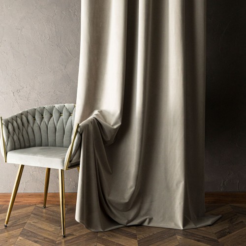 Przejdź do produktu Tkanina dekoracyjna velvet kolor szarobeżowy wysokość 320 cm MATT VELVET