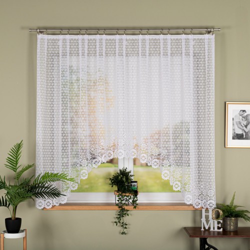 Przejdź do produktu Firanka żakardowa gotowa FAUSTYNA rozmiar 300x160 cm 004411