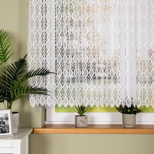 Przejdź do produktu Firanka dekoracyjna gipiurowa biała wysokość 150 cm 016472 