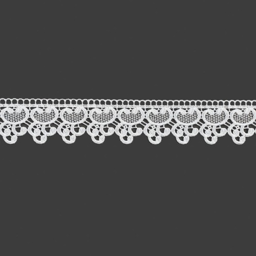 Przejdź do produktu Koronka gipiurowa biała wysokość 5 cm G00001