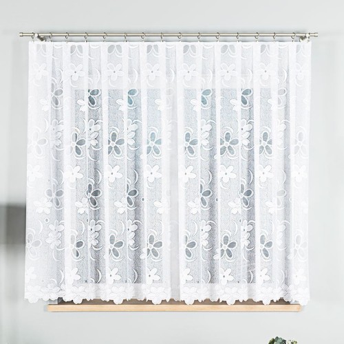 Przejdź do produktu KUPON 190x160 cm Firana żakardowa ze wzorem kwiatowym 049885