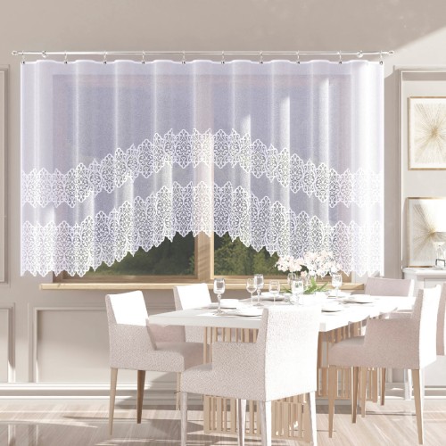 Przejdź do produktu Firanka żakardowa gotowa MIROSŁAWA rozmiar 400x160 cm 019471