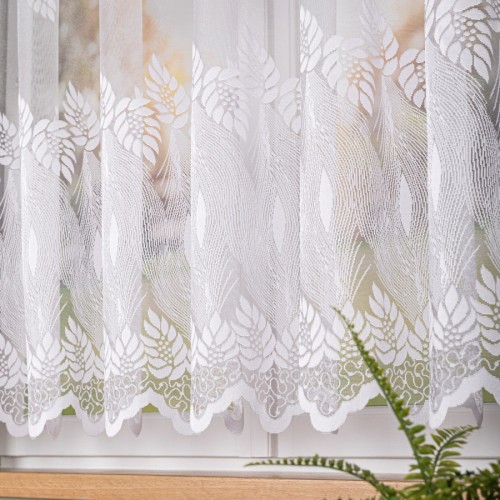 Przejdź do produktu Firanka żakardowa z pasowym wzorem wysokość 160 cm 049365