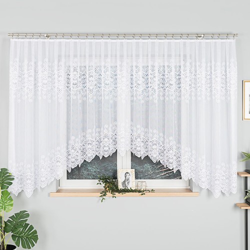 Przejdź do produktu Firanka gotowa żakardowa rozmiar 500x160 cm 018495