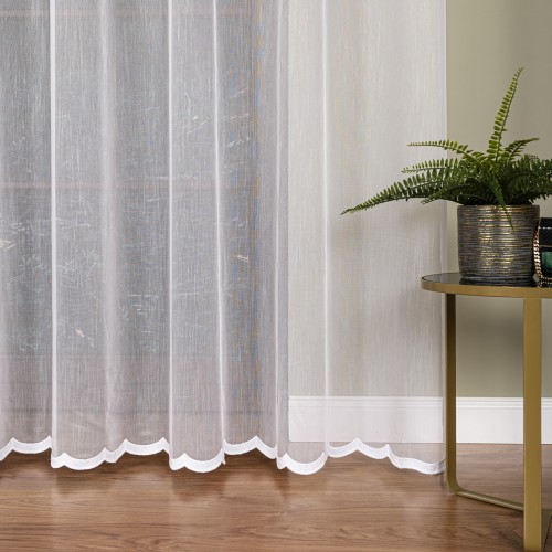 Przejdź do produktu Firanka haftowana, wysokość 300cm, kolor 001 biały FH0050/768/001/000300/1
