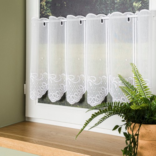 Przejdź do produktu Haftowana zazdrostka panelowa na batyście ze wzorem 16x40 cm 045291 