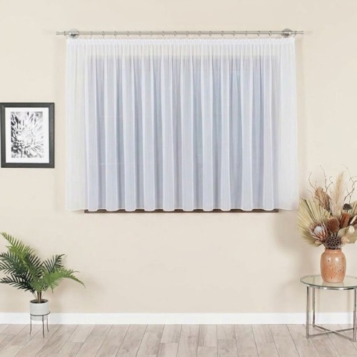 Przejdź do produktu Gotowa firanka biała woalowa na taśmie 400x160 cm W7